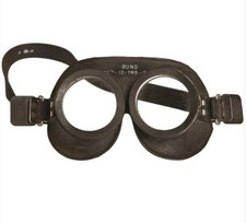 Lunettes masque de protection noir armée allemande vintage surplus militaire réglable occasion