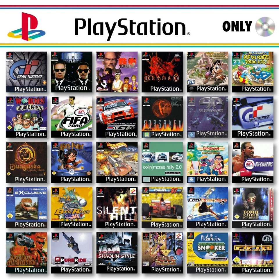 Ps1 playstation 1 Jeu Choix Seulement Disque CD Fifa Crash Dragon Ball Medievil