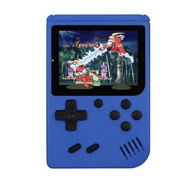 Blue Retro Handheld Game Console Built-In Games, Region Free, AV,  480p