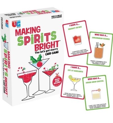 New - University Games Making Spirits Bright - The Let's Get Merry Card Game