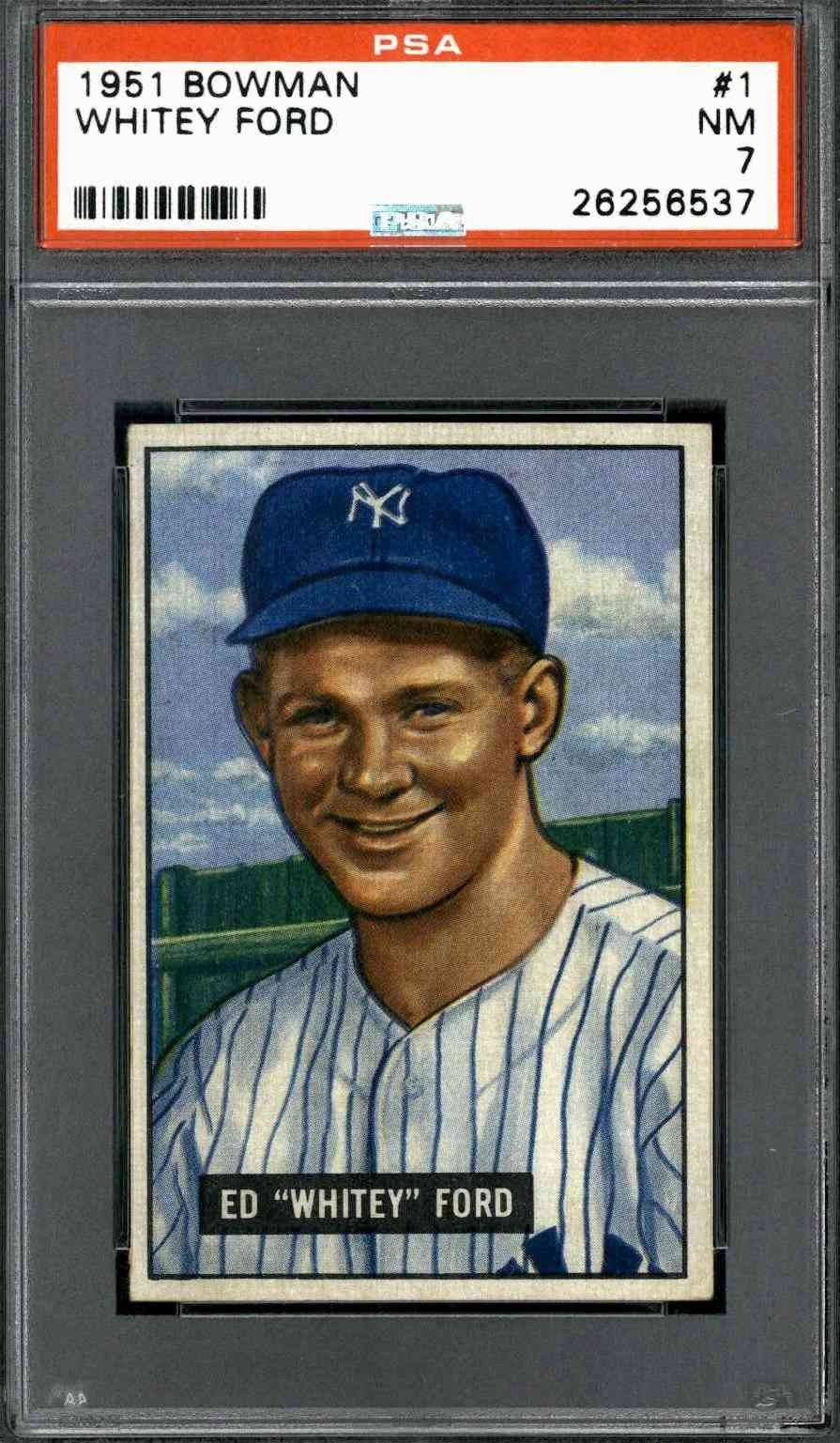 1951 Bowman #1 Whitey Ford (Rookie Card) - PSA 7