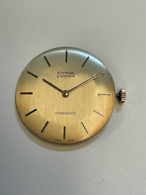 Peseux 7001 17J for parts or repair Inc dial, hands, Stem, crown RUNS