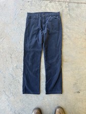 Vintage 70s 80s Levi  s White Tab Navy Blue Corduroy Pants Straight Leg 34 X 30