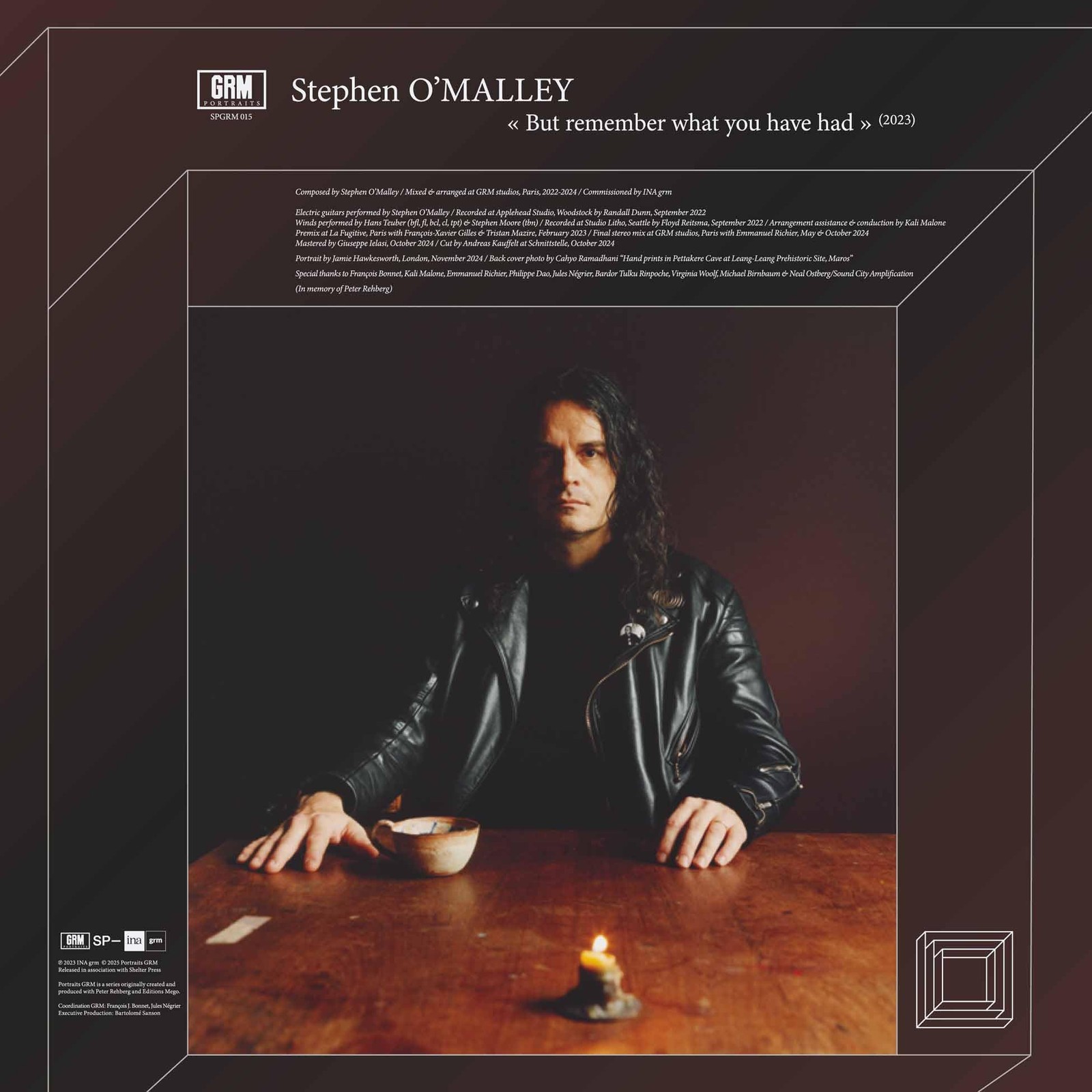 Stephen O'malley But Remember What You Have Had LP Vinyl NEW