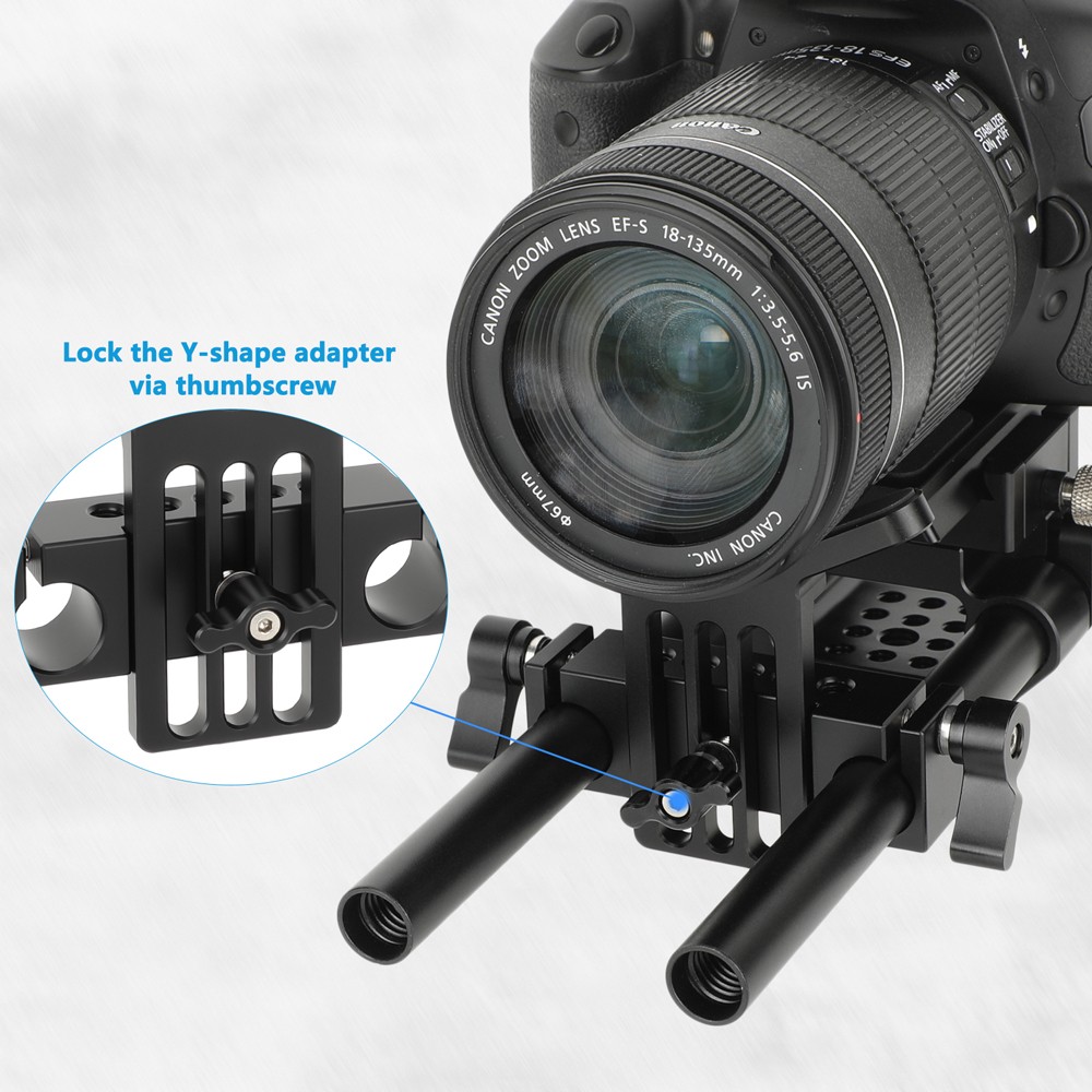 Canon Eos 7d CAMVATE Foldable C-Frame Camera Cage For Universal DSLR Camera Cage Rig - 3150 Camera Quick Release