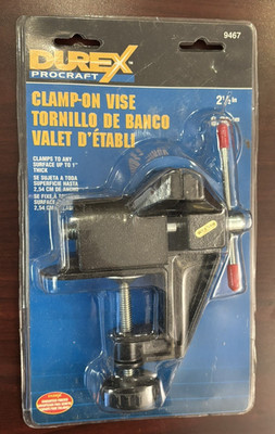 Vintage Brand New Clamp On Vise Made In Taiwan 2-1/2'' wide jaws Durex / Procraft