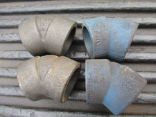4) NEW Socket Weld 45 Degree Elbow Forged Steel 1-1/4" MADE IN USA