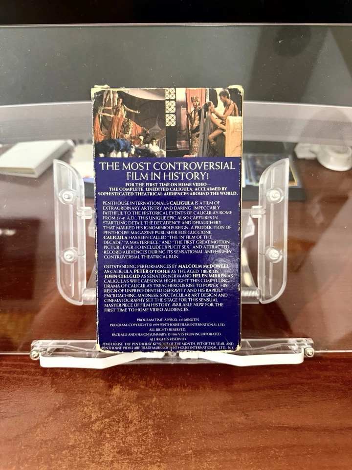 VHS Movie Tape CALIGULA Penthouse Films UNRATED/UNEDITED 148 Minutes 1984 - Image 3 of 4