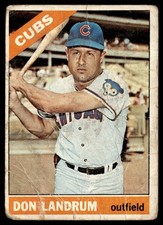 1966 Topps Don Landrum Chicago Cubs #43