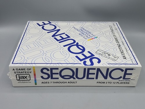 Sequence Board Game By Jax Strategy Brand New in Box, Sealed, Made in ...