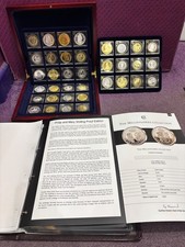 London Mint Millionaire Silver Coin Collection Of 36 Coins With Binder and COA