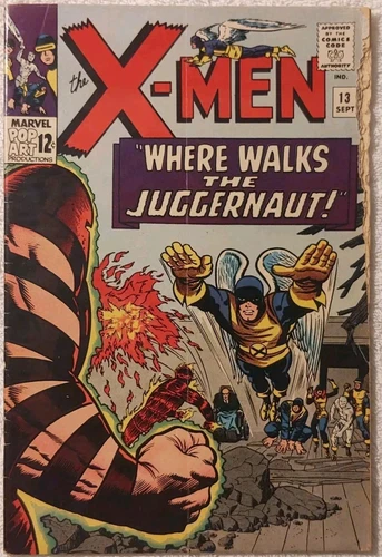 VINTAGE THE X-MEN #13 MARVEL COMICS SEPT 1965 CYCLOPS BEAST MARVEL GIRL ICEMAN