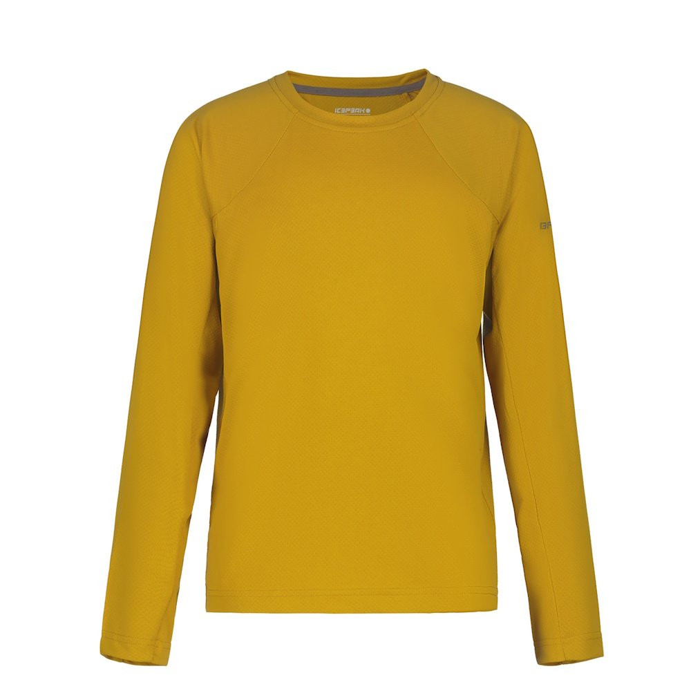 T-Shirt Manches Longues Junior Icepeak Kershaw Jr Ocre Randonnée Outdoor Enfant