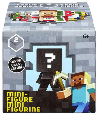 Mattel Minecraft Stone Series 2 Blind Box (EINE zufällige Minifigur)