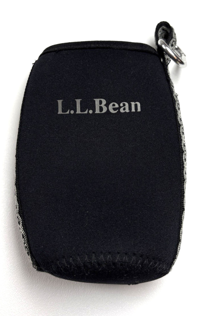 LL Bean Water Bottle/ Tall Can Sleeve Holder Carrier Black 8