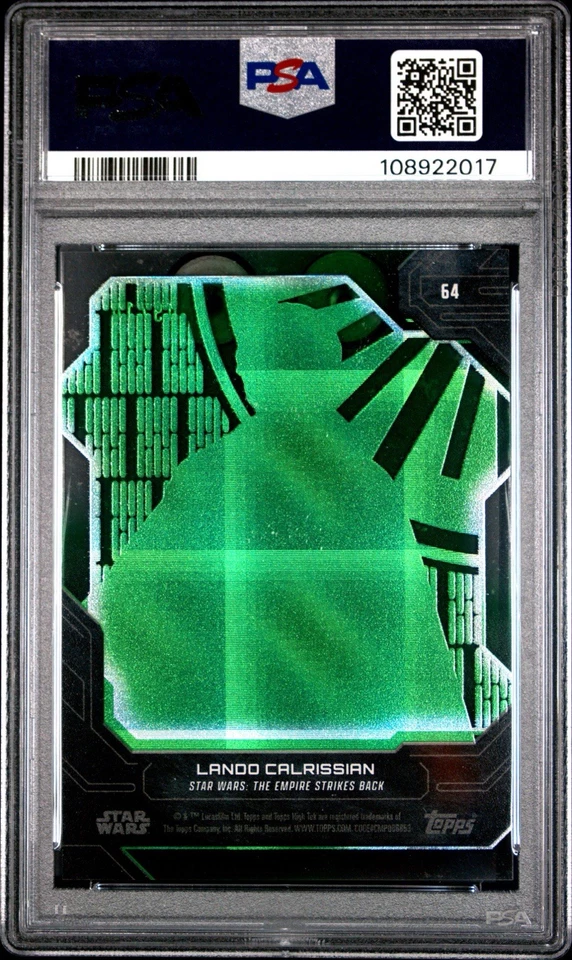 Lando Calrissian 2024 Topps Star Wars High Tek Green #/10 PSA 10 Pop 1/1 - Image 2 of 3