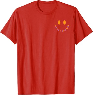 Mental Health Be Kind Your Mind Pocket Aware Happy Unisex T-Shirt