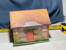 Hallmark Cardboard Trinket Box With Pin “Home Is Where We Share And Care”