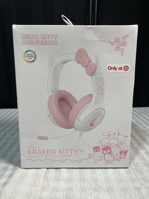 Razer Kraken Kitty V2 Hello Kitty and Friends Edition Gaming Headset Pink, Open