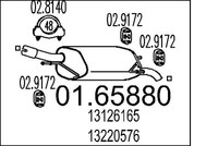 MTS EndschalldäMpfer SchalldäMpfer Passend FüR Opel Corsa C 1.2 01.65880