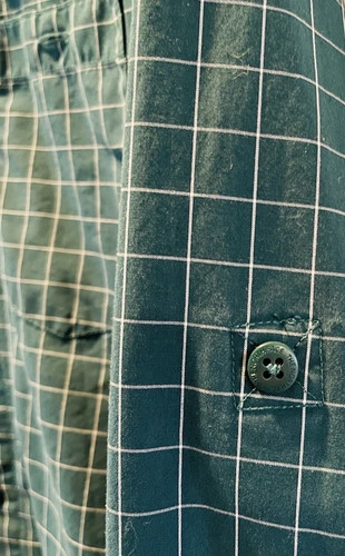 The North Face Shirt Mens Size Small Green Plaid Long Sleeve Button - Picture 12 of 14
