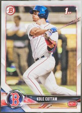 2018 Bowman Draft #BD-69 Kole Cottam Baseball EX