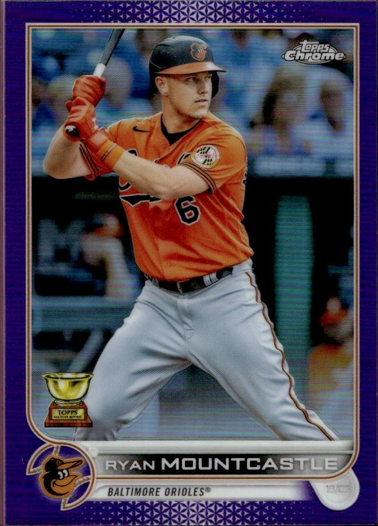 2022 Topps Chrome Ryan Mountcastle #109 Purple Refractor /250 Gold Rookie Cup