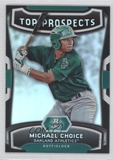 2012 Bowman Platinum Top Prospects Michael Choice #TP-MC 1s3