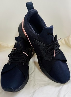 Puma Sneaker Muse Satin X-2 Metallic; schwarz roségold Größe 40 US 9