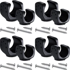 Jetec 8 Pieces Flashlight Mounting Brackets with Screws Versatile Clip Mount, Un