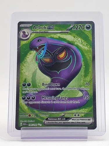 ARBOK EX POKEMON 151 #185/165 SPECIAL ILLUSTRATION RARE SIR HOLO Q4767
