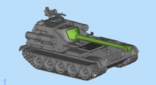 3D Printed 1/72 S series SU-102 tank Unpainted