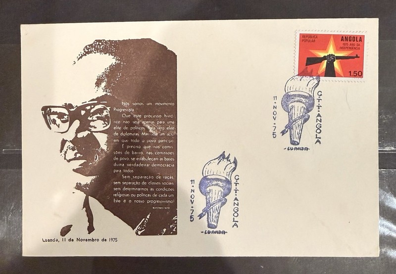Angola First Day Cover 1975 Agostinho Neto, first president and MPLA leader