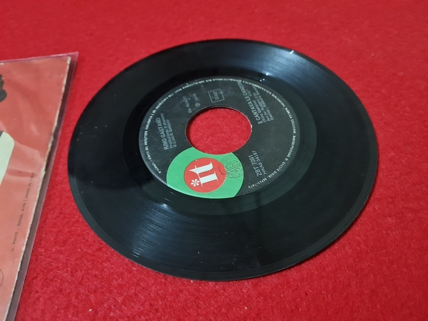Rino Gaetano - Nuntereggae Più - Disco Vinile 45 Giri foto 4
