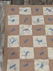 Vintage Quilt 44" X 54" Polyblend Tan Cherry Blossoms — photo 3