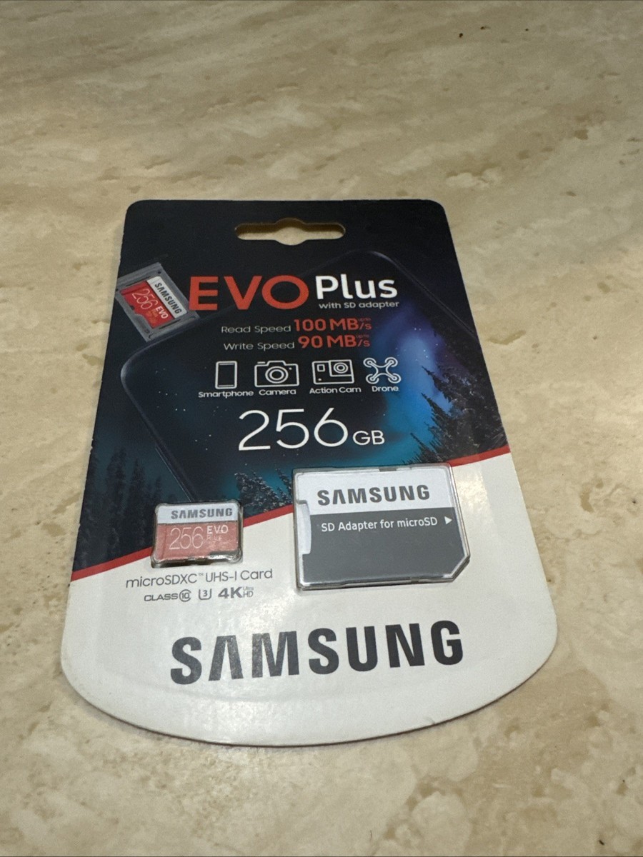 Samsung Evo Samsung A11 Micro Sd 256GB Memory Card W Carry Case