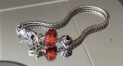 Authentic Trollbeads  Christmas bracelet, complete
