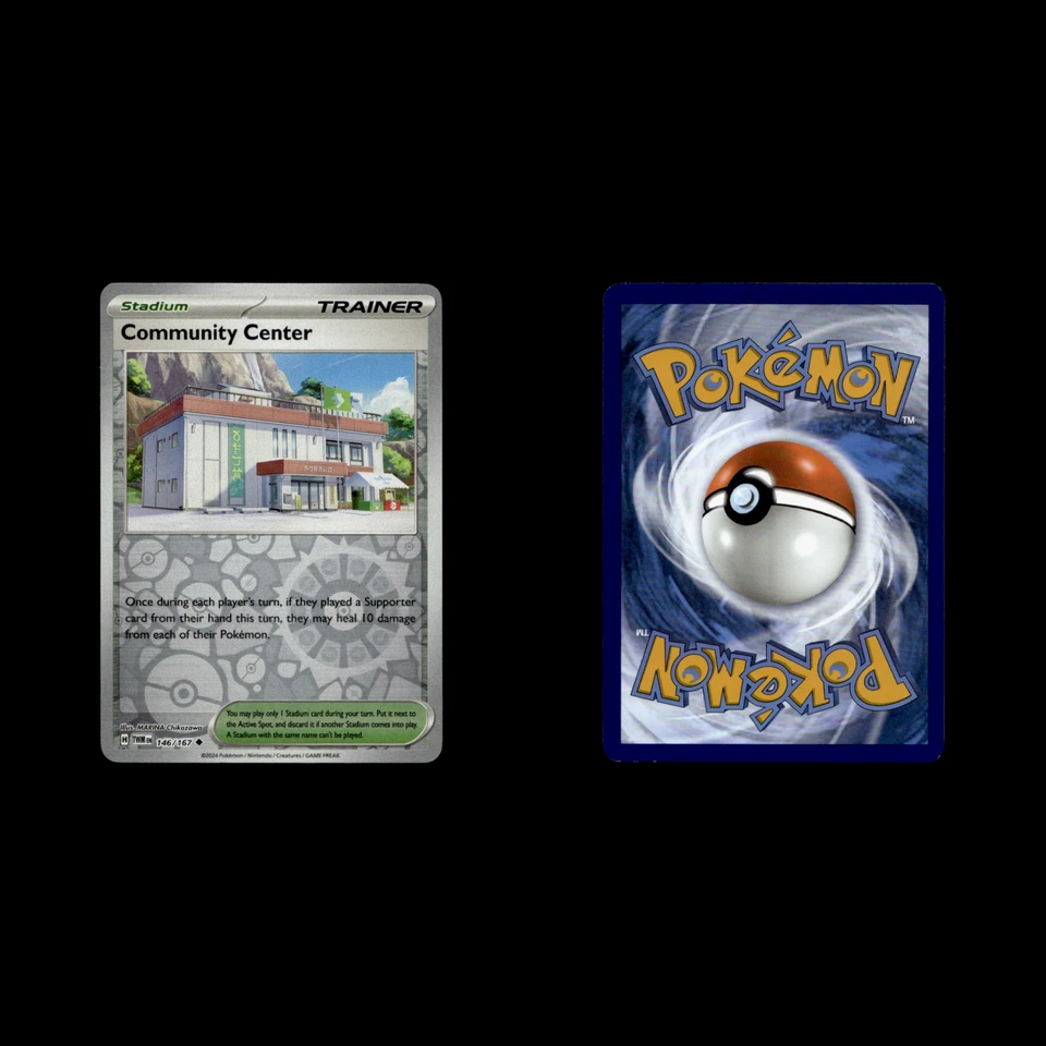 4x Community Center 146 Scarlet Violet Series Twilight Masquerade 2024 Pokemon - Image 3 of 4