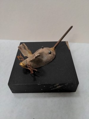RAUL ZUNIGA Mouse Spoon Sculpture Silverplate Signed Art CASA DEL