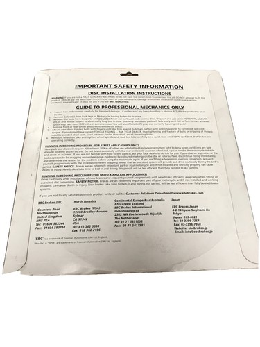 EBC BRAKES motorbike Disc Rotor - Picture 2 of 2