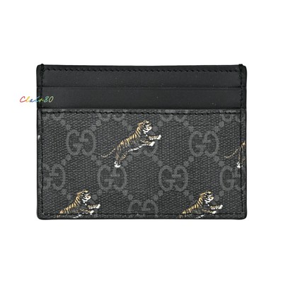 gucci tiger print card holder