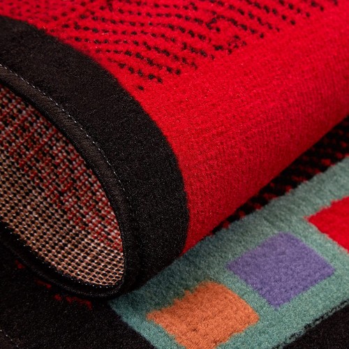 Aztec Area Rug Southwestern Red Black Turquoise/Green Arrow Floor Carpet 8' x 10 - Picture 8 of 8