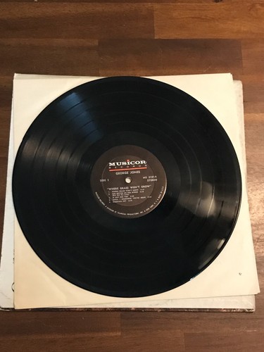 George Jones - Where Grass Won't Grow - LP Musicor MS 3181 12” 33 Rpm - Imagen 4 de 4