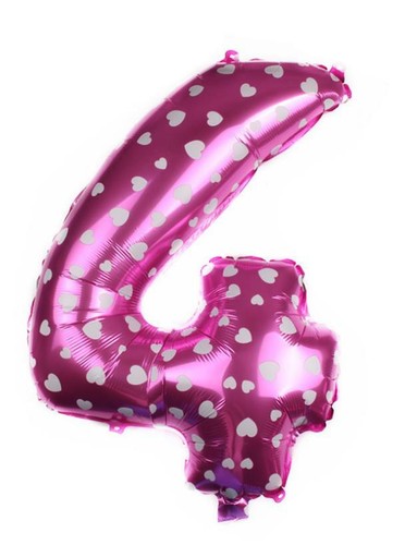 Pink-color 32" NUMBER FOIL BALLOON PARTY SUPPLIES - Picture 4 of 9