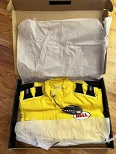 Hard To Find Vintage Bell Crew Tech Safety Suit. Brand New In Box In Yellow!