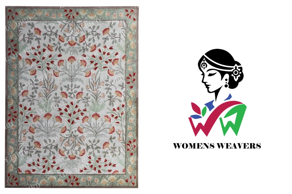 Adeline Multi Handmade Traditional Design Tufted Wool Area Rug & Carpet - Image 2 of 4