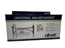 Drive Universal Walker Basket, Hands Free, Versatile, Easy To Install, White