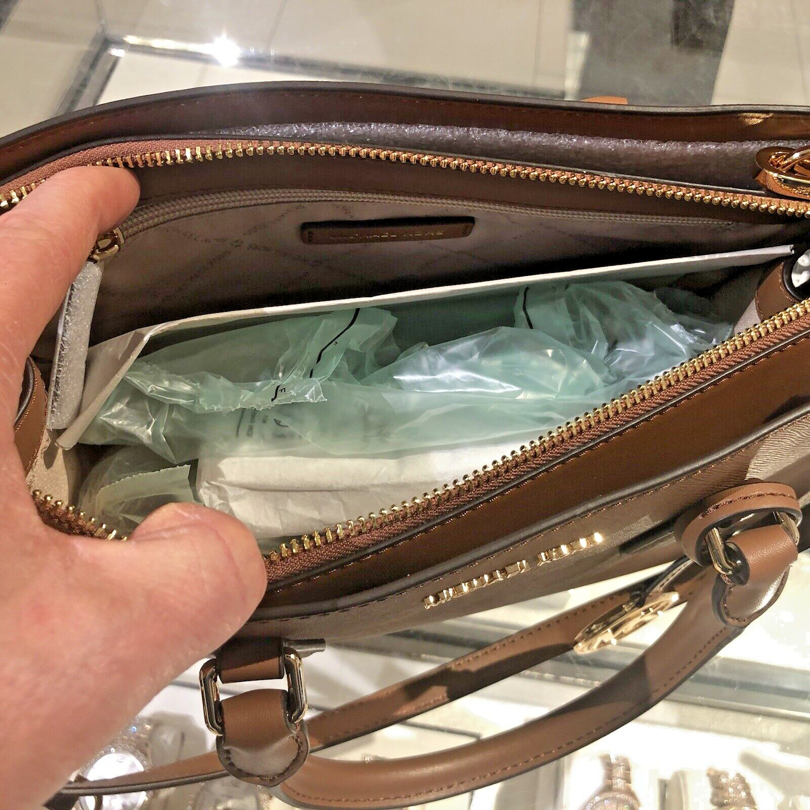 MICHAEL KORS MEDIUM SATCHEL BAG HANDBAG PURSE MESSENGER CROSSBODY  