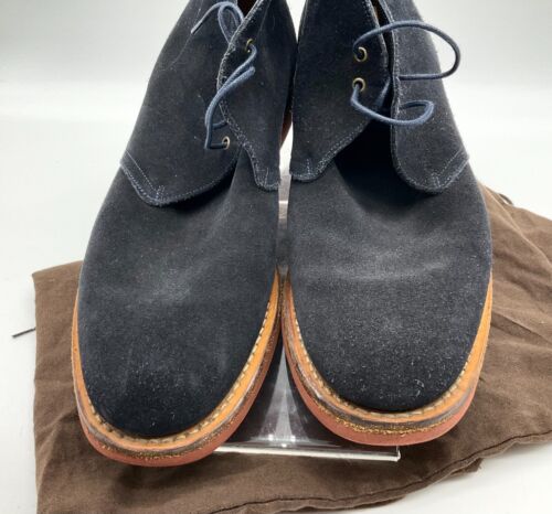 Church's Sahara suede desert boots dark navy men's size 8 F very good condition - Picture 5 of 11