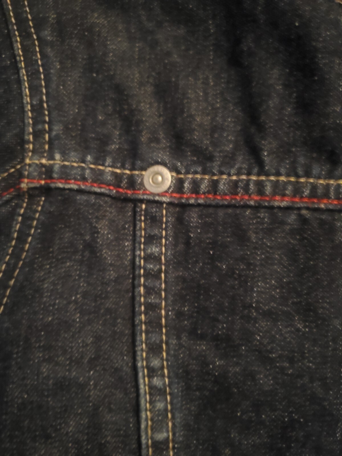 Echo red Denim Foundry Levi Jacket Size Medium - image 15